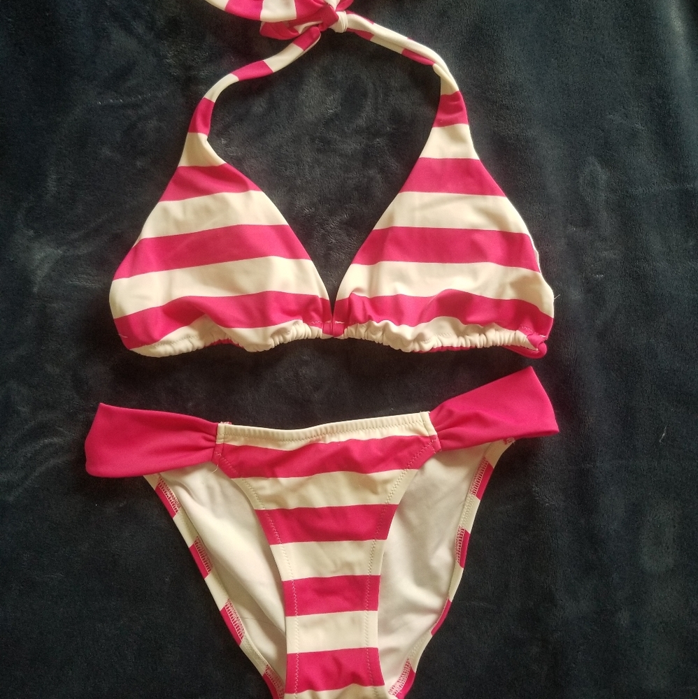 Victoria's Secret Pink and White Bikini